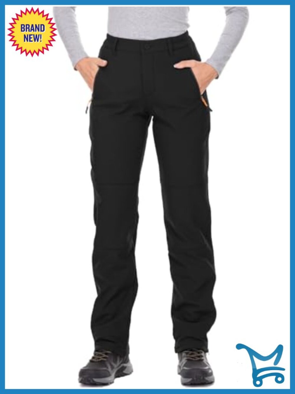 Waterproof Fleece Lined Hiking Ski Snow Pants